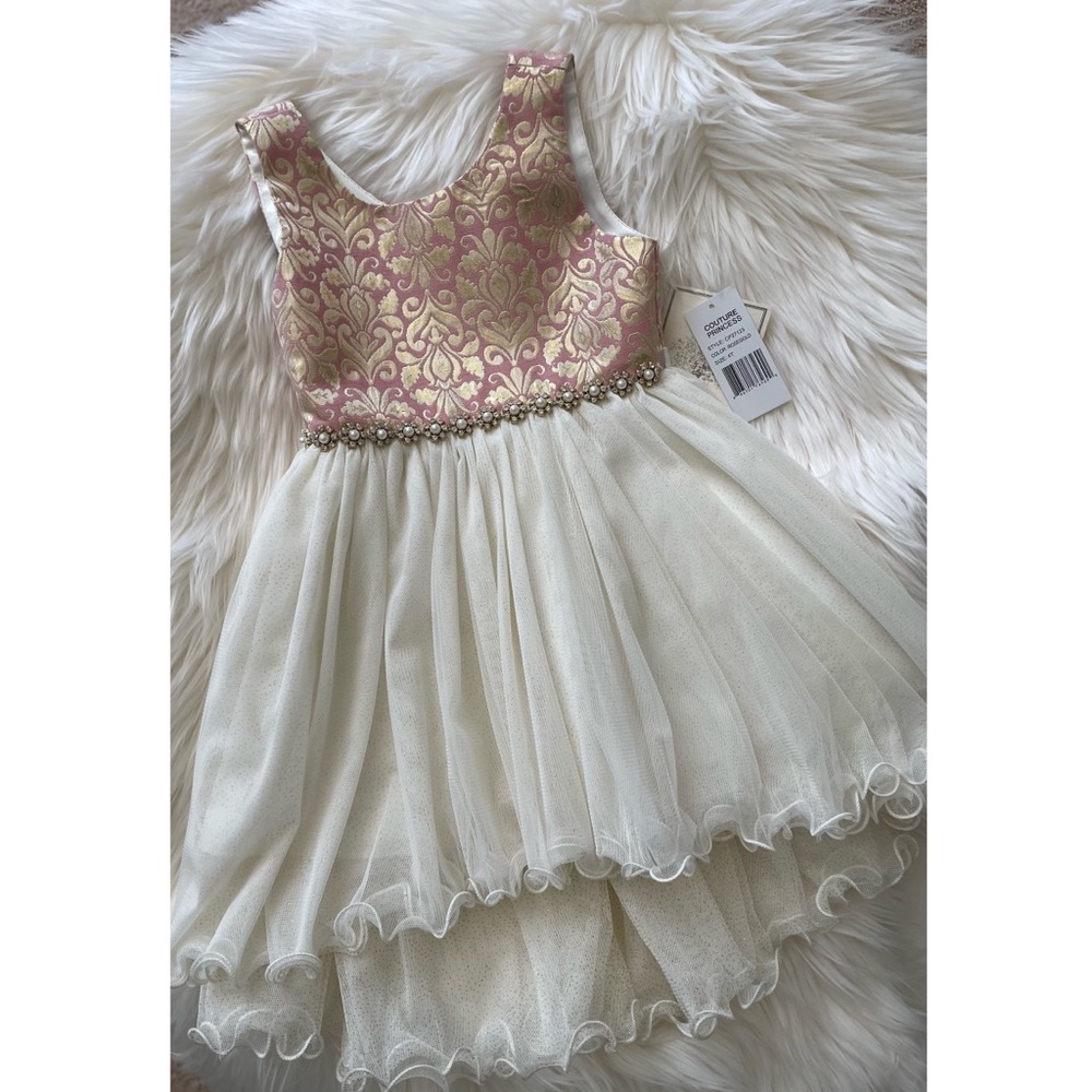 Couture Princess rose gold formal dress size 4t